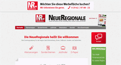 Desktop Screenshot of neueregionale.com